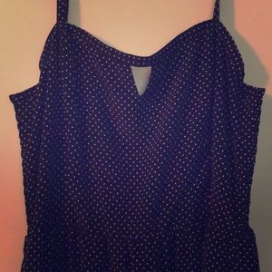 Old Navy Black and White Polka Dot Dress